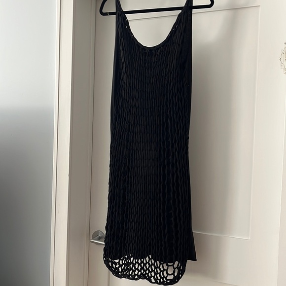ALL SAINTS black knotted rope dress size m/l - Picture 1 of 3